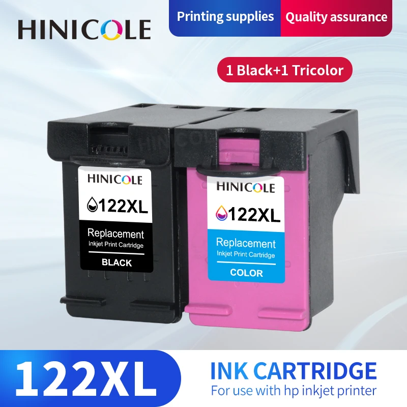Hinicole 122Xl Sostituzione Per Cartuccia Hp 122 Xl Per Stampante Deskjet 1510 2050 1000 1050 1050A 2000 2050A 2540 3000 3050 3052A