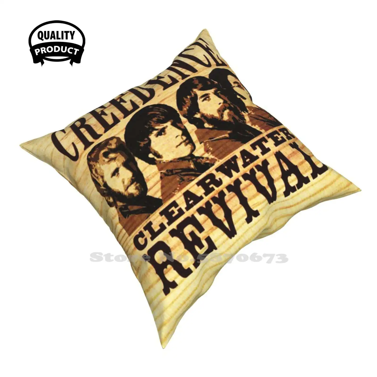 Ccr Revival 02 Creedence 796 Revival Music : Roots Rock Swamp Pop Rock Selatan Blues Rock Rock Country Pillow Cover Hug