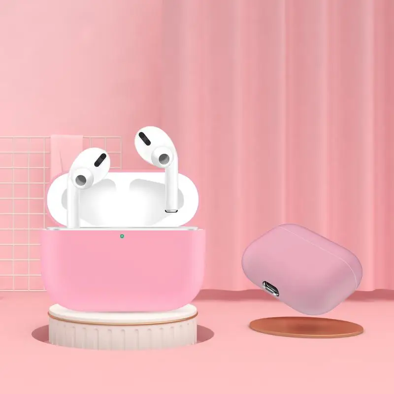 Защитный чехол для AirPods Pro Чехол для AirPods Pro зарядный Чехол [ выпуск] [Видимый передний светодиодный] Мягкий тонкий беспроводной Чехол