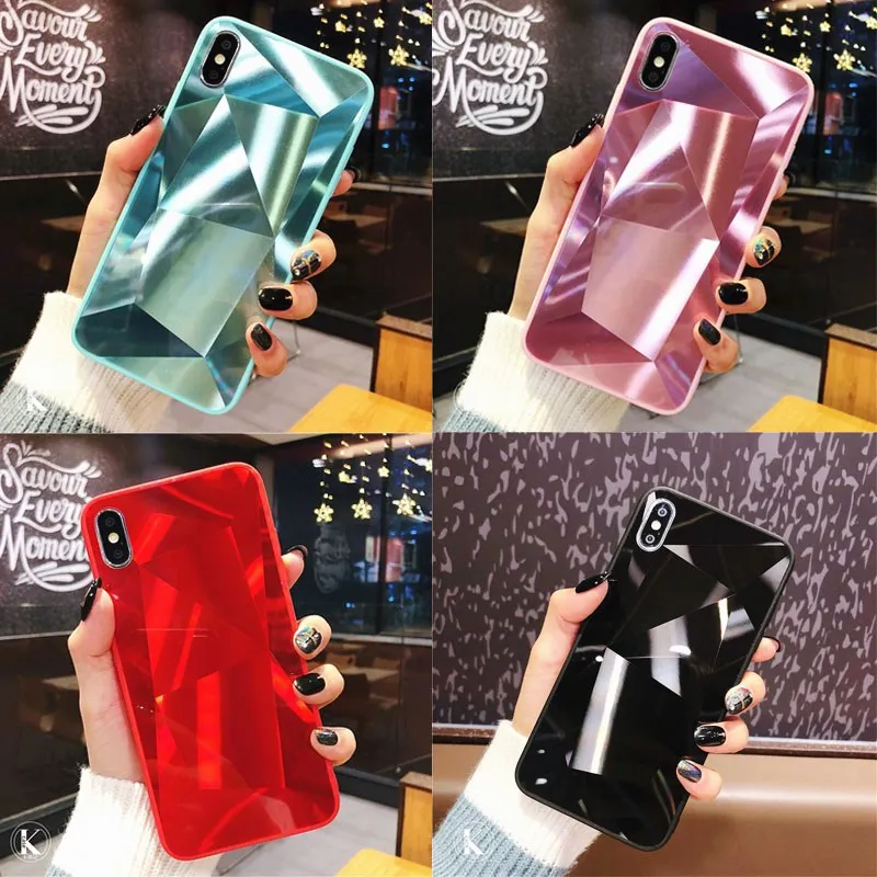 ONEVAN Диаманте Caso Espelho Para чехол для iPhone X XS XR Max 8 7 6 6S Plus Черная пантера анти-осенний |