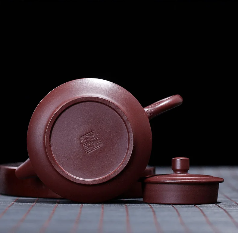 Yixing De Clock Исин Глиняный Чайник агент чайный сервиз НЕОБРАБОТАННАЯ руда фиолетовый баклажан грязь Германия-китайский горшок полностью ручной работы чайник оптом
