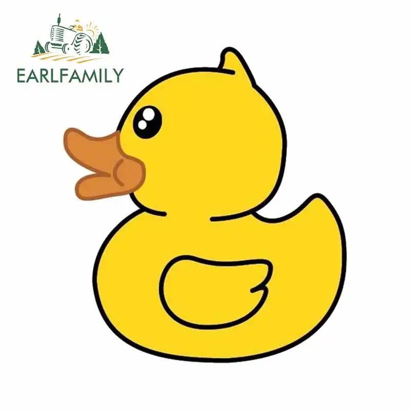 EARLFAMILY 13 см x 11 7 для резиновых DUCKY стикеров оригинальные креативные автомобильные