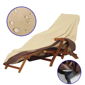 

Garden Chaise Lounge Cover Recliner Cover Classic Accessories For Veranda Patio Garden Protector Garden Outdoor Covers