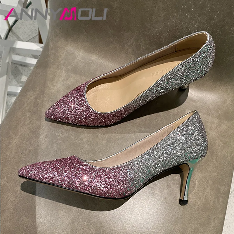 Туфли лодочки женские на высоком каблуке с острым носком размеры 34 39|Туфли| |