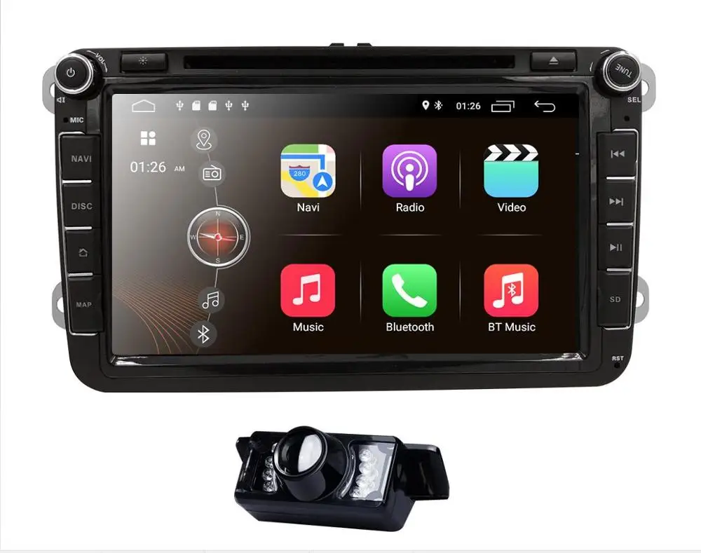 camera2 " Android 9,0 ips DSP автомобильный DVD Радио Стерео gps Мультимедиа для Volkswagen VW Passat B6 гольф Tiguan автомобильная навигация USB Bluetooth - Цвет: camera2