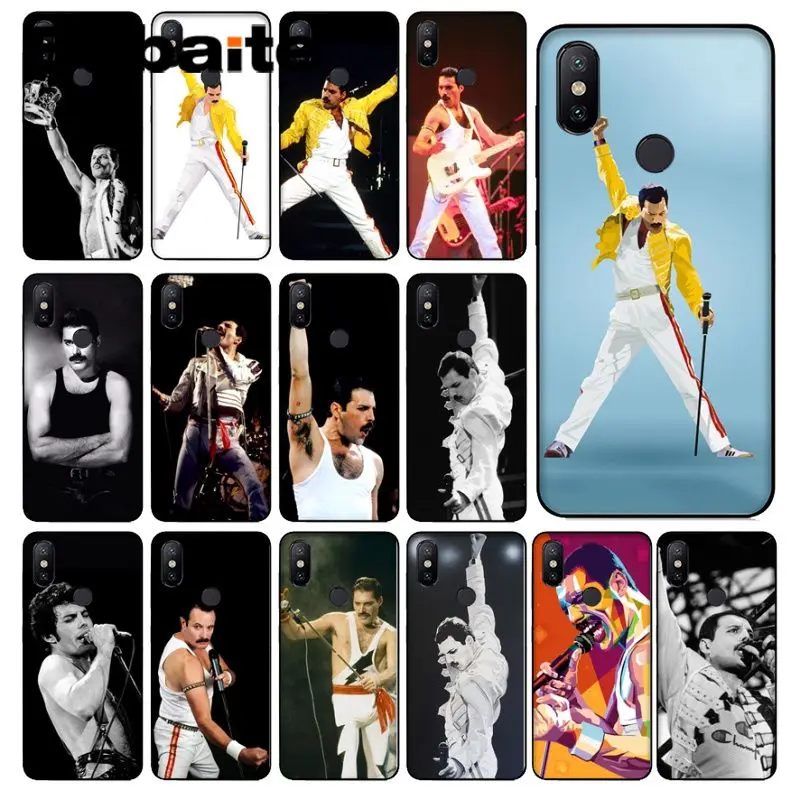 Мягкий силиконовый чехол для телефона Freddie Mercury redmi 5plus 5A 6pro 4X note5A note6pro note7|Бамперы| |