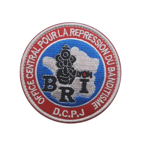 BRI GlGN жандармерия национальная французская полиция спецназ патчи французский спецназ GIPN RAID POLIZEI BRI нашивка значок - Цвет: BRI