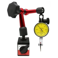 Comparador pequeno universal do teste do seletor do suporte 0-200mm 0.8 magnético do suporte da base do indicador do seletor de 0.01mm para a calibração do equipamento