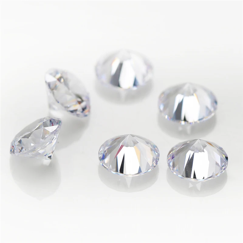 High Quality Small Size 0.7~2.4mm 100PCS~10000PCS Zircon Round White Cubic Zirconia Stones Beads For Jewelry Bracelets set DIY 4