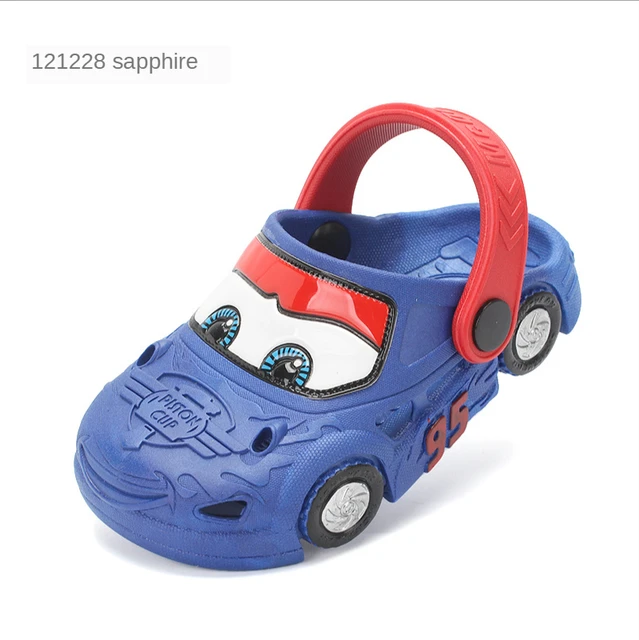 het laatste oosters Spuug uit Originele Disney Cars Poreuze Cosplay Schoenen 2 7 Jaar Oude Jongen  Lightning Mcqueen Auto Leuke Blauw Rood Geel Strand slipper| | - AliExpress