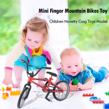 

Kid Simulation Collection Home Decor Mini Finger Mountain Bikes Diecast Nickel Alloy Stents Finger Bicycle Toys Model