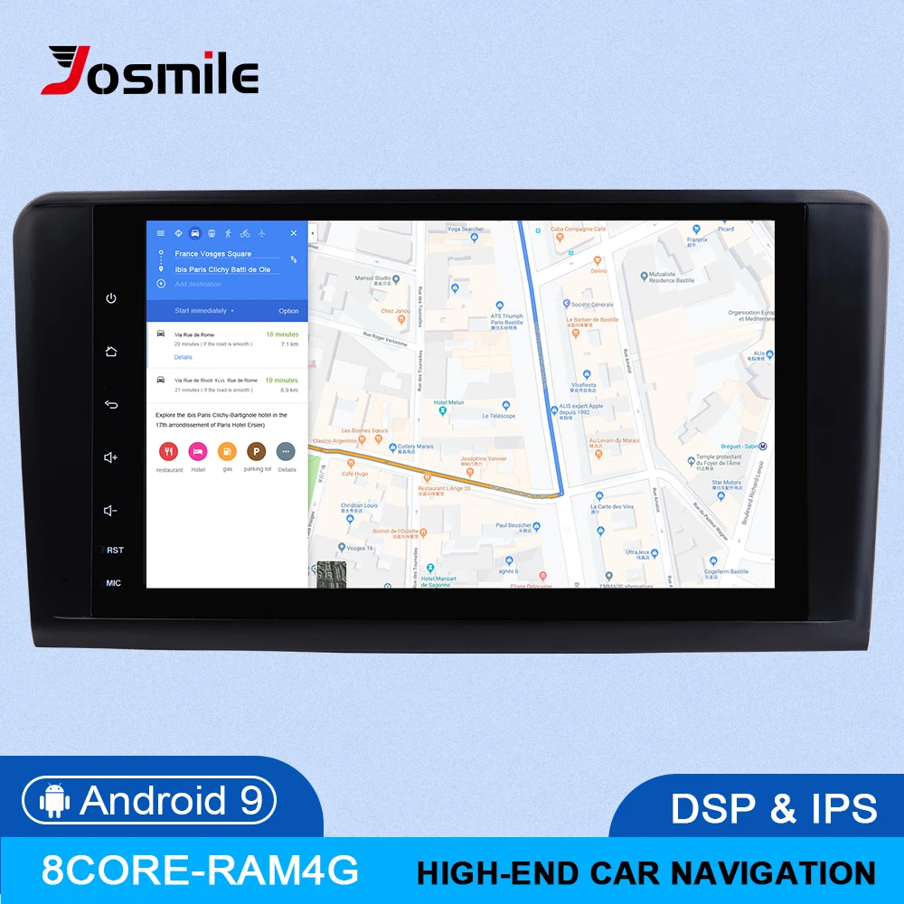 DSP 4GB 2 Din Android 9,0 Автомагнитола для Mercedes Benz CLASS ML W164 X164 ML350 ML300 GL500 ML320 ML280GL350 GL450 Мультимедиа gps