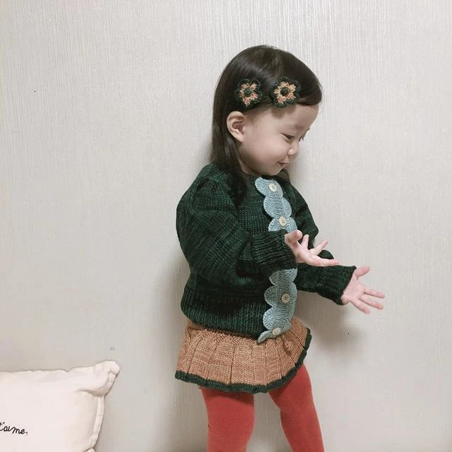 Kids Sweaters Winter M&F Brand Boys Girls Knit High Quality Print Cardigan Children Baby Cotton Knitwear Outwear Clothes
