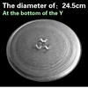 Pièces de four à micro-ondes en verre type Y, 24.5cm de diamètre, plateau tournant, raccords de plaque en verre ► Photo 3/4