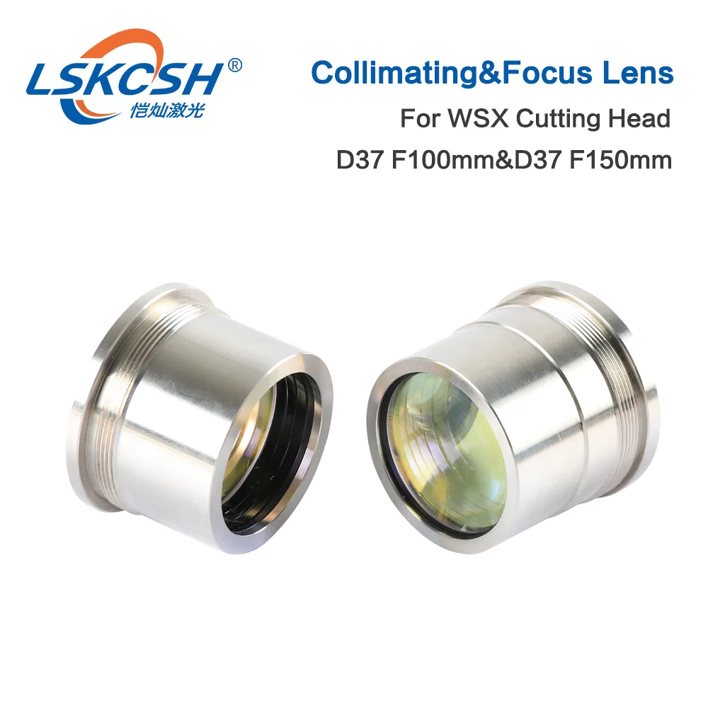 

LSKCSH WSX Fiber Laser Focus Collimator Lens Group D37 F100 F125mm for WSX Fiber Laser Cutting Head NC60 Factory Wholesale HSG