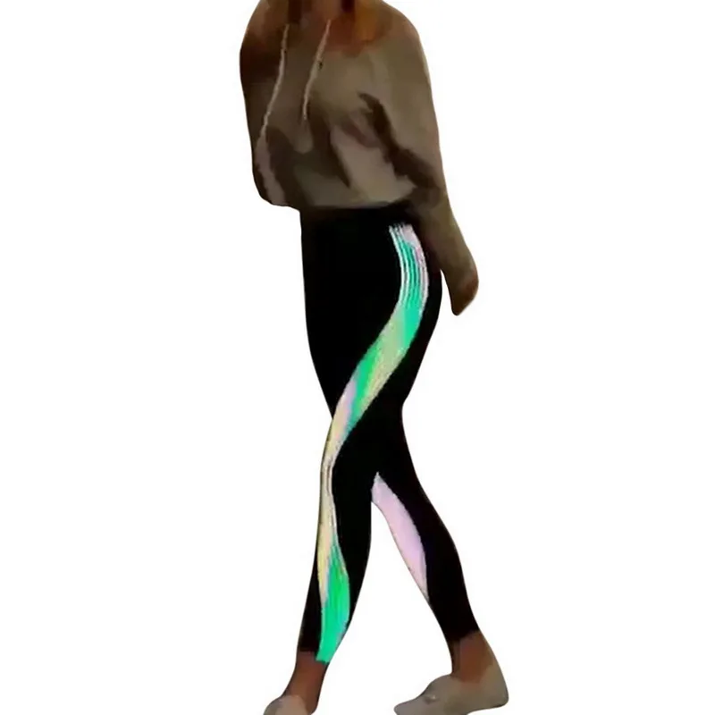 Женские спортивные леггинсы, для фитнеса, Ropa Deportiva Mujer, для спортзала, с золотыми точками, с сеткой, с высокой талией, штаны для йоги, сексуальные женские штаны для йоги - Цвет: StyleB-stripe