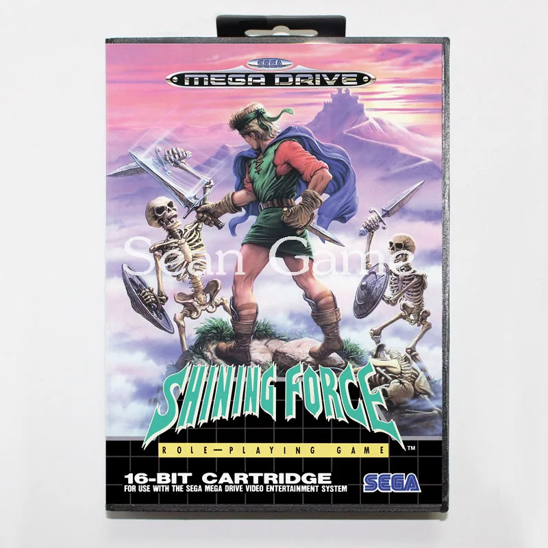 Elevata prestazione 16 Bit MD Game Card for Sega Mega Drive Shining Force Cover With Retail Box