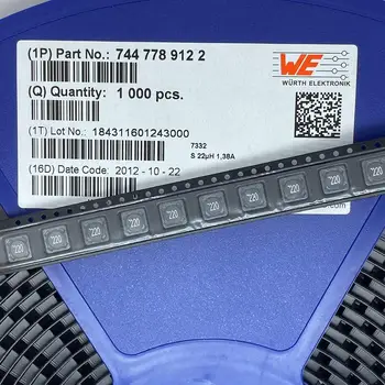

50PCS 7447789122 7332 220 22UH 1.38A 7.3*7.3*3.2MM high power inductor