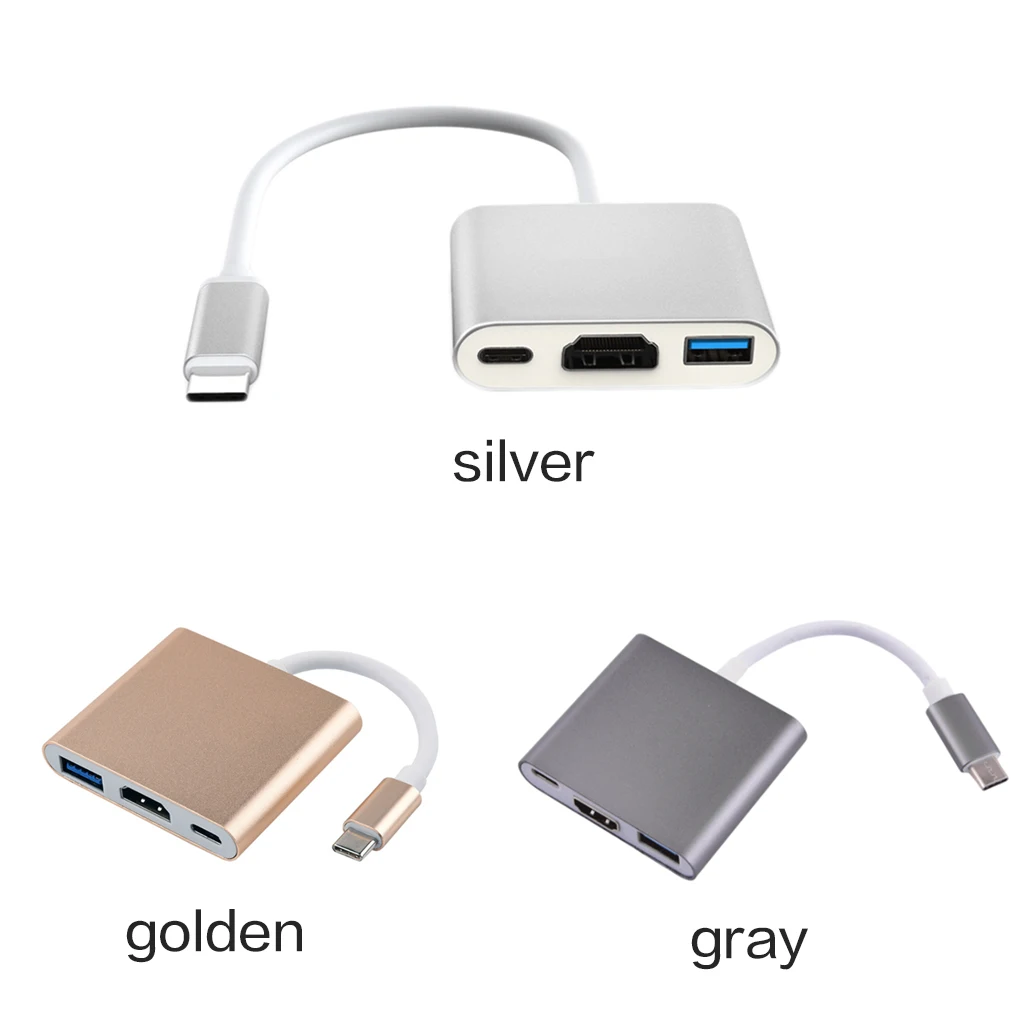 Mosible USB C концентратор к HDMI адаптер для Macbook Pro/Air Thunderbolt 3 концентратор USB Type C к HDMI 4K USB 3,0 порт USB-C питания