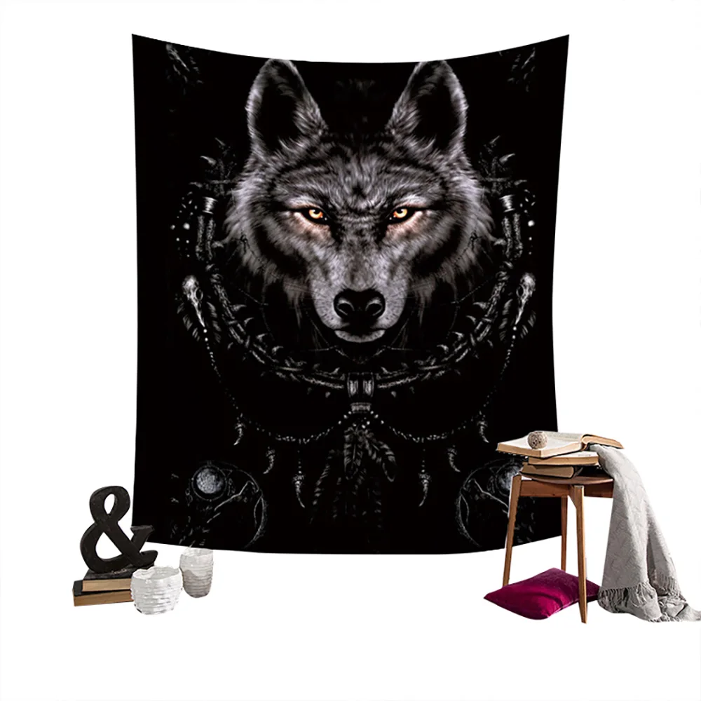 3 Серия Lychee Wolf настенный гобелен, одеяло из полиэстера, художественный Настенный Ковер, домашний декоративный гобелен - Цвет: 3