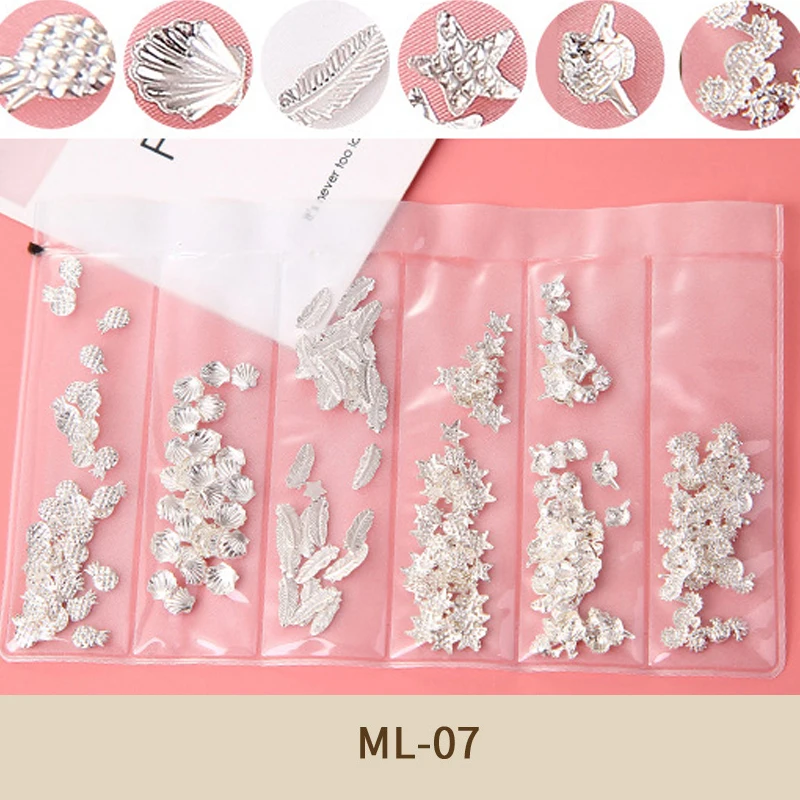 Q01672 1 упаковка золотые украшения для дизайна ногтей 3D металлическая рамка смешанные бусины красочные цепочки для ногтей Аксессуары для самостоятельного маникюра - Цвет: Q01672