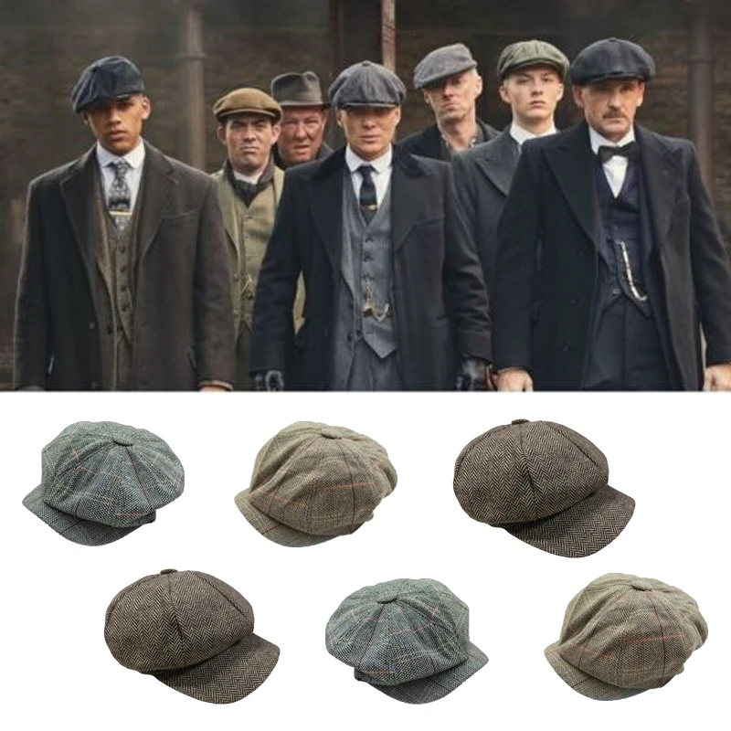 mens herringbone caps