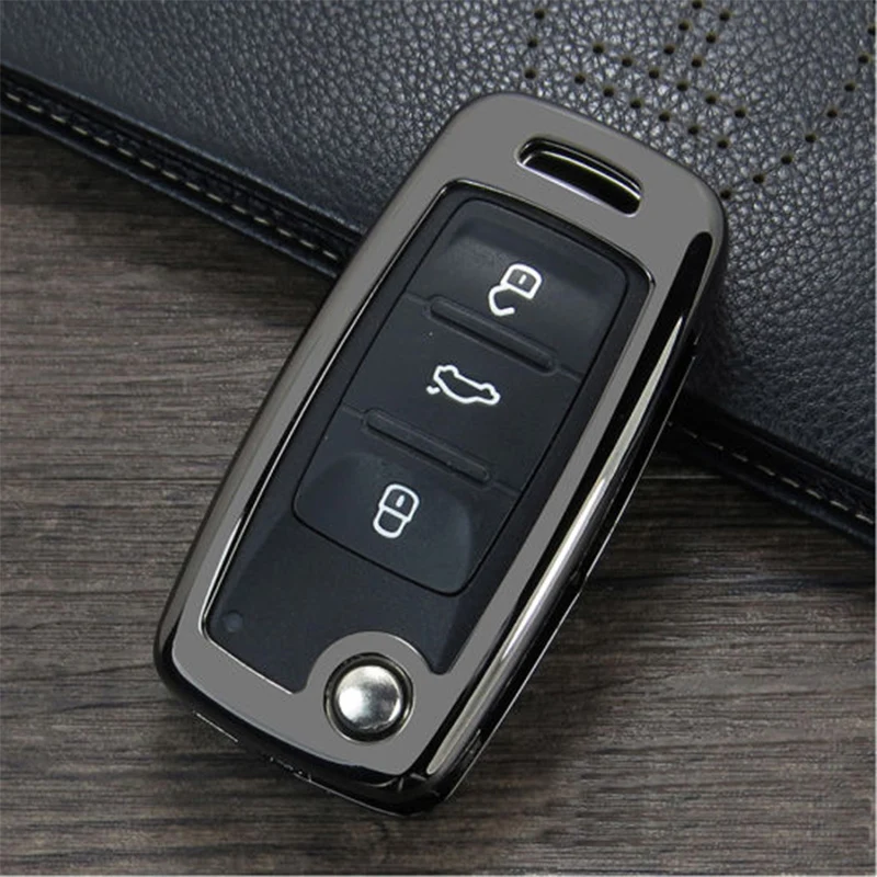 Zinc alloy Car Key Cover Case for Volkswagen VW Polo 6r 9n Golf 7 mk7 6 Jetta MK6 Bora Passat B5 B6 B7 B8 Tiguan 2019 2020 2018 |