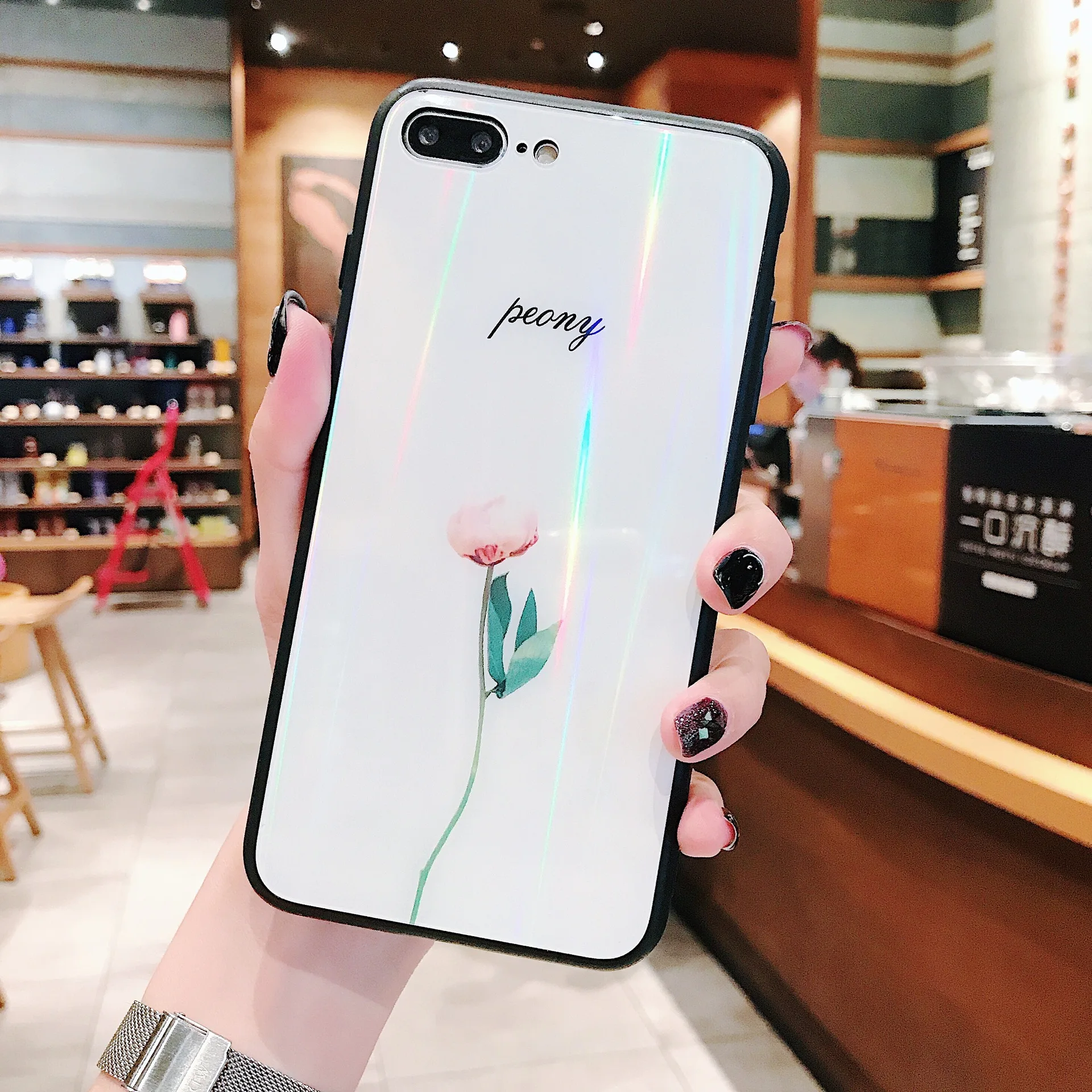 Чехол из закаленного стекла для iPhone 6, 6S Plus, X, XS, MAX, XR, роскошная жесткая задняя крышка, чехол для телефона s, для iPhone 7, 8 Plus, силиконовый бампер - Цвет: 4