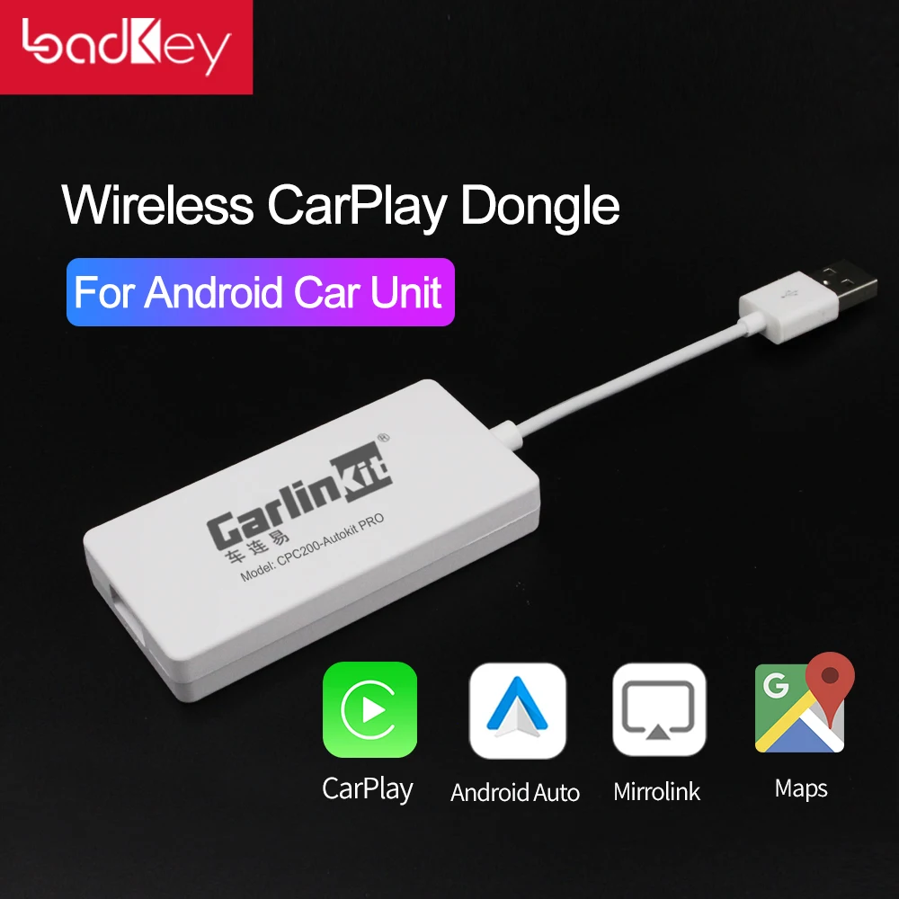 

Loadkey Apple Smart link Wireless CarPlay Dongle for Android Car Mini USB Car play Stick with Android Auto Plug and Play Airplay