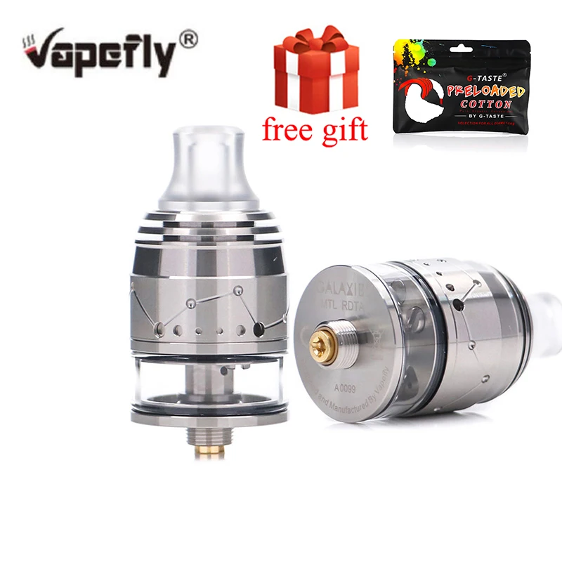 Бесплатный подарок оригинальный vapefly Galaxies MTL Squonk RDTA бак 2 мл емкость топ