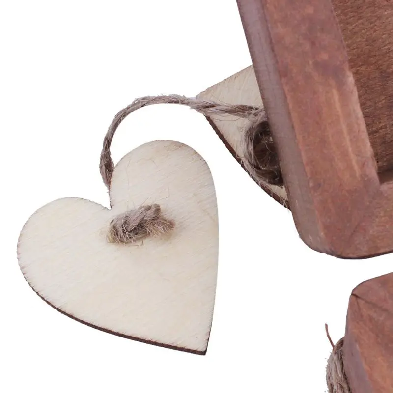 Деревянное кольцо в форме сердца, украшенное свадебным кольцом, деревенский держатель для кольца, Ювелирная Подарочная коробка, коробка
