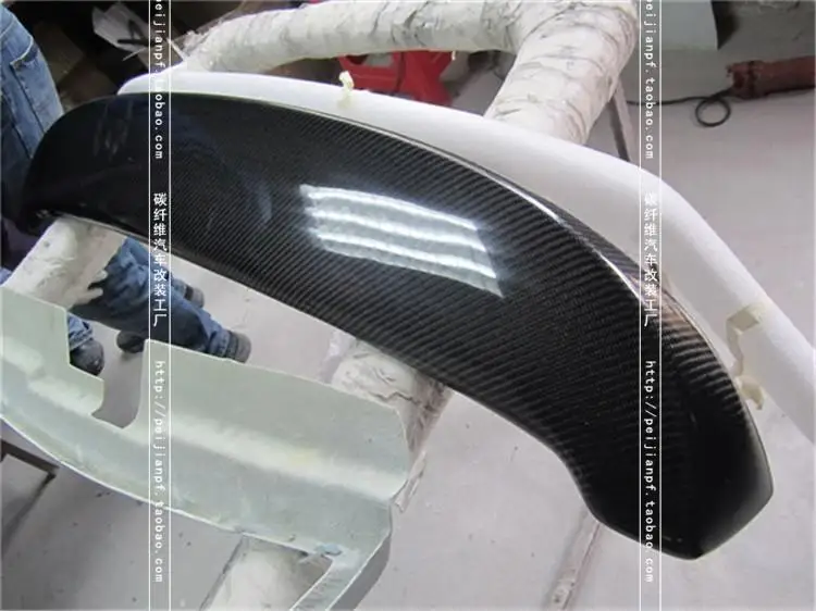 Подходит для Nissan Tiida 2005-2010 углеродного волокна задний спойлер заднее крыло