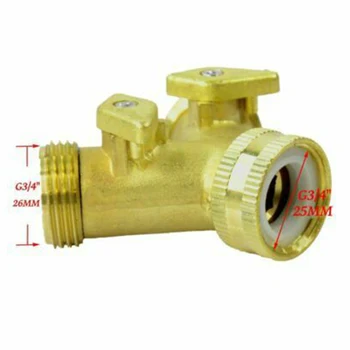 

Solid brass Tap Adaptor Public green space 2 Way Brass Tap Adaptor Y Splitter
