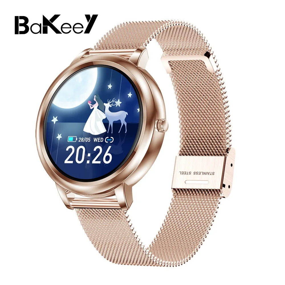 Bakeey MK20 Elegant Full Screen touched smartwatch Customized Dial Smart  Watch Heart Rate Blood Pressure Monitor 15 Sport Modes|Smart Watches| -  AliExpress