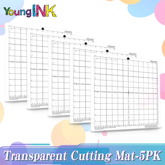 3/4PCS 12x12 Inch Replacement Cutting Mat Adhesive Non-Slip Gridded Cutting  Mats Compatible with Silhouette Cameo Cricut Cutting