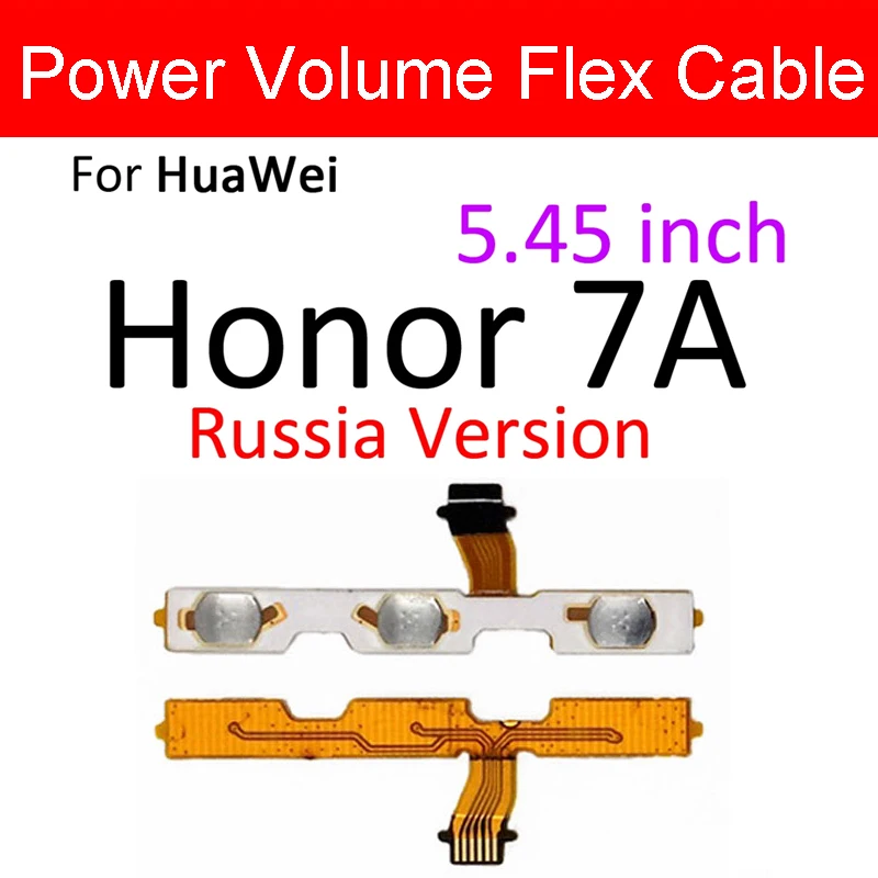 Вкл/Выкл питания Voulme гибкий кабель для huawei Honor 7A/7A Pro AUM-L29/Honor 7C AUM-L41/Honor 7X объем питания гибкий кабель боковой кнопки ленты