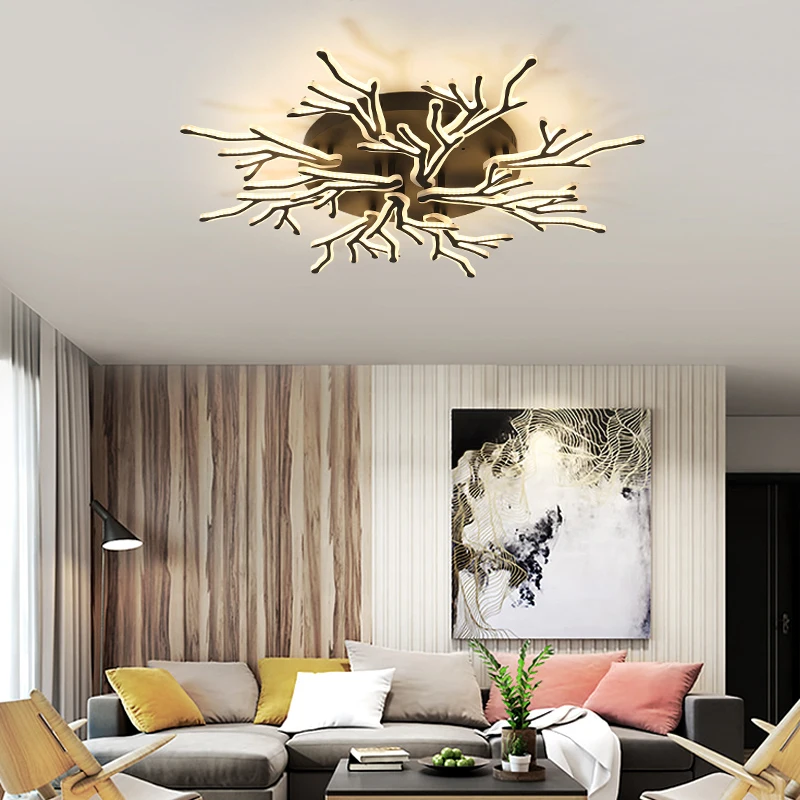 

White/black Modern led Chandelier for living room Bedroom Restaurant chandelier lighting ledlamp indoor home light fixtures