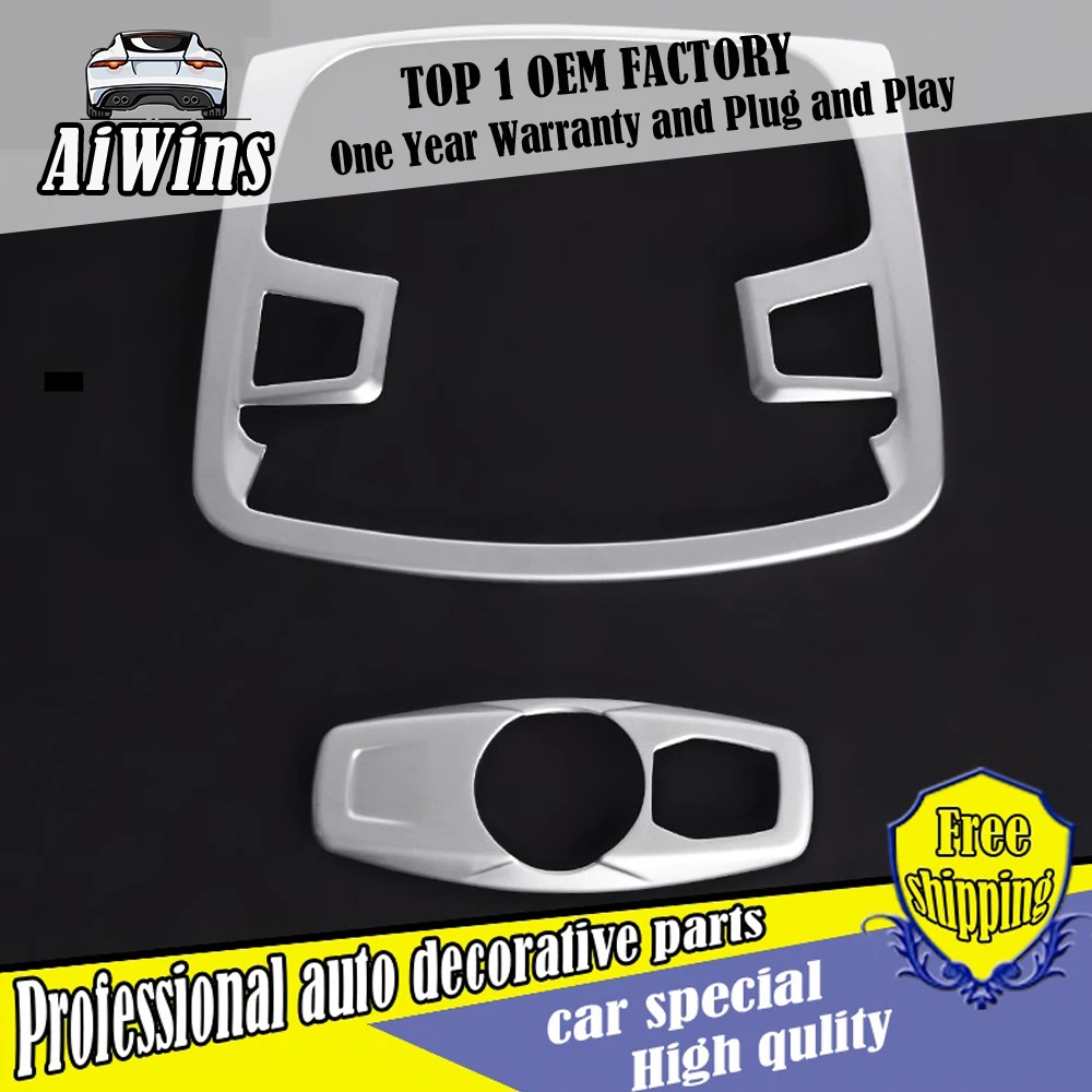 Автомобильный Стайлинг панели подсветки для чтения рамка для Ford Edge ABS хромированная лампа для чтения освещение крышка отделка декоративное украшение