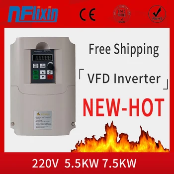 

For Russian Wk 220v 5.5kw/7.5kw 1 phase input and 3 phase output frequency converter/ ac motor drive/ VSD/ VFD/ 50HZ Inverter