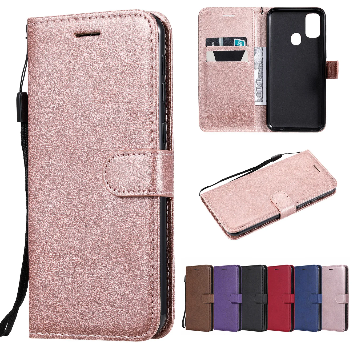 Чехол бумажник для Samsung M01 M10 M11 M20 M21 M30 M31 M40 M60s M80 S A01 Core A10 A10E A11 A20 A20E A20s A21 A21s A30 A30s A31|Чехлы-портмоне| |