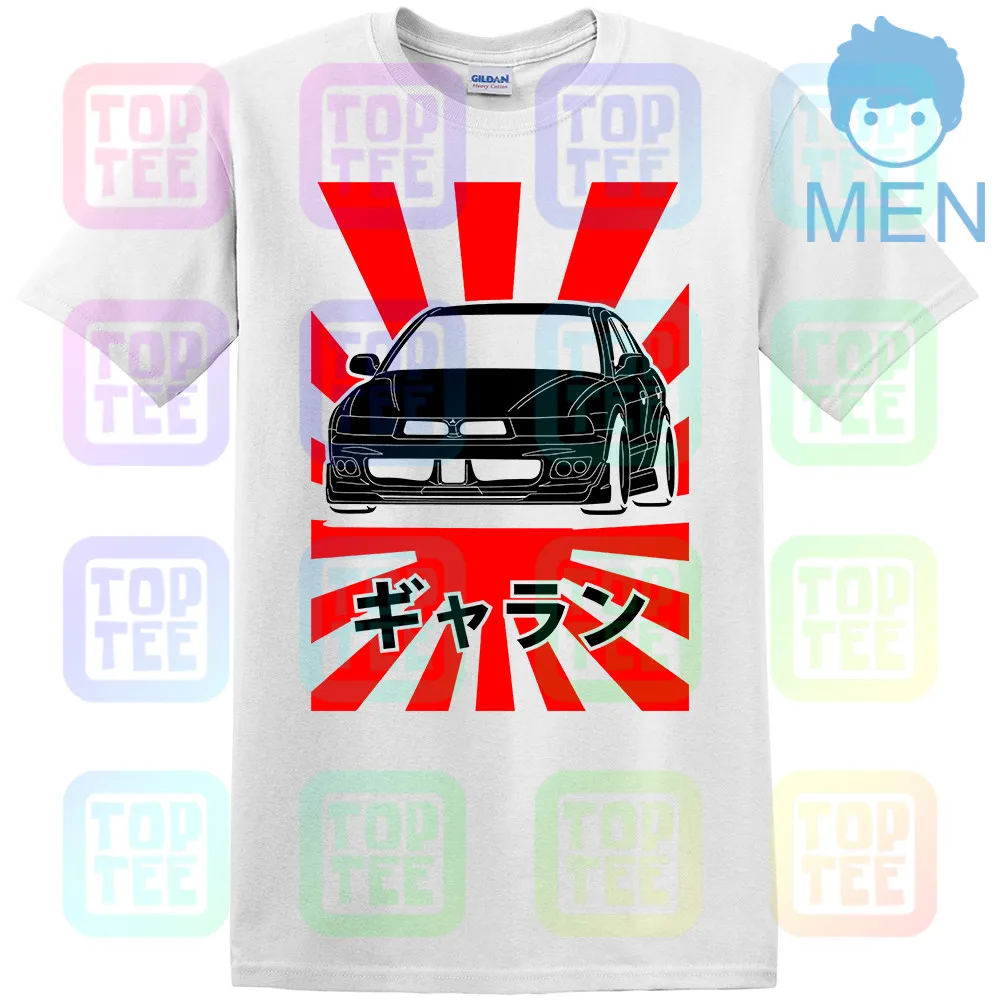 Белый Футболка GT-shirt Mitsubishi Galant VR-4 ЕС5А - Цвет: Белый