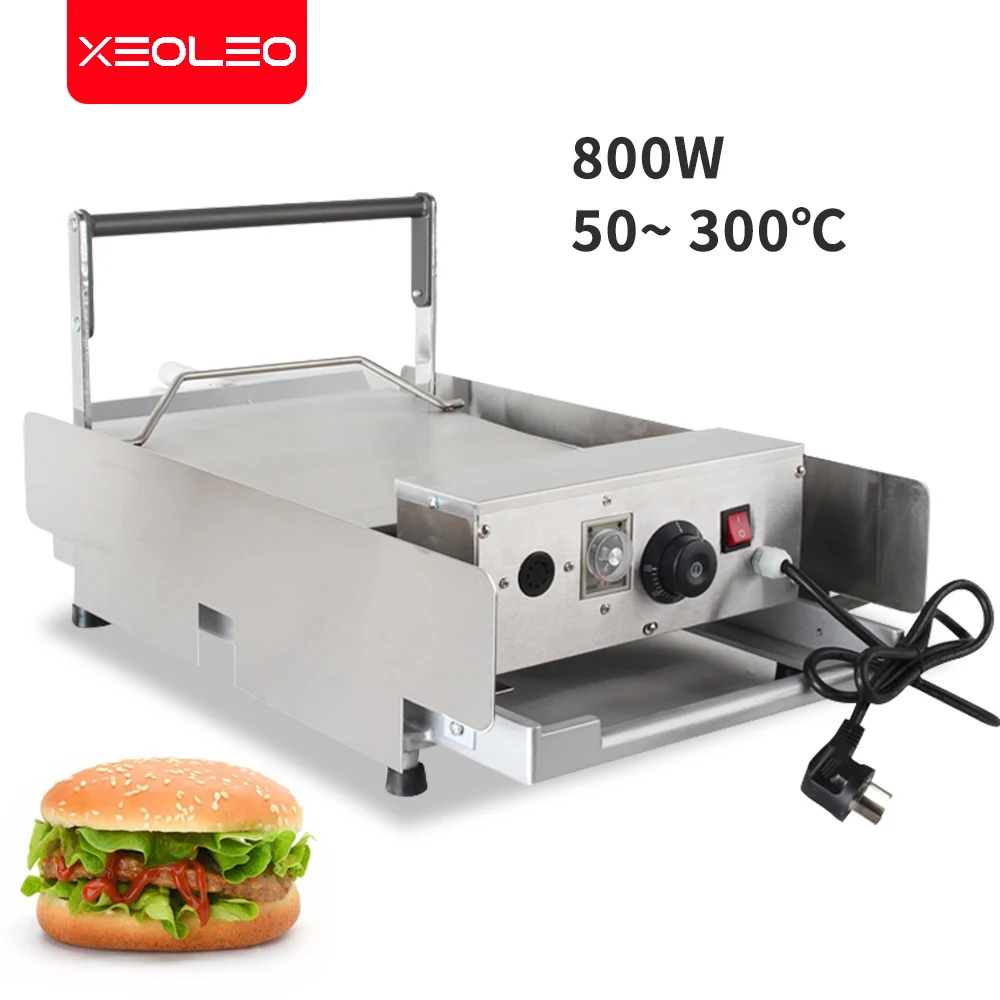 XEOLEO Baking Making Machine Burger Maker Commercial Double Layer Stainless Steel Hamburger Baker Home Appliance Food Processor
