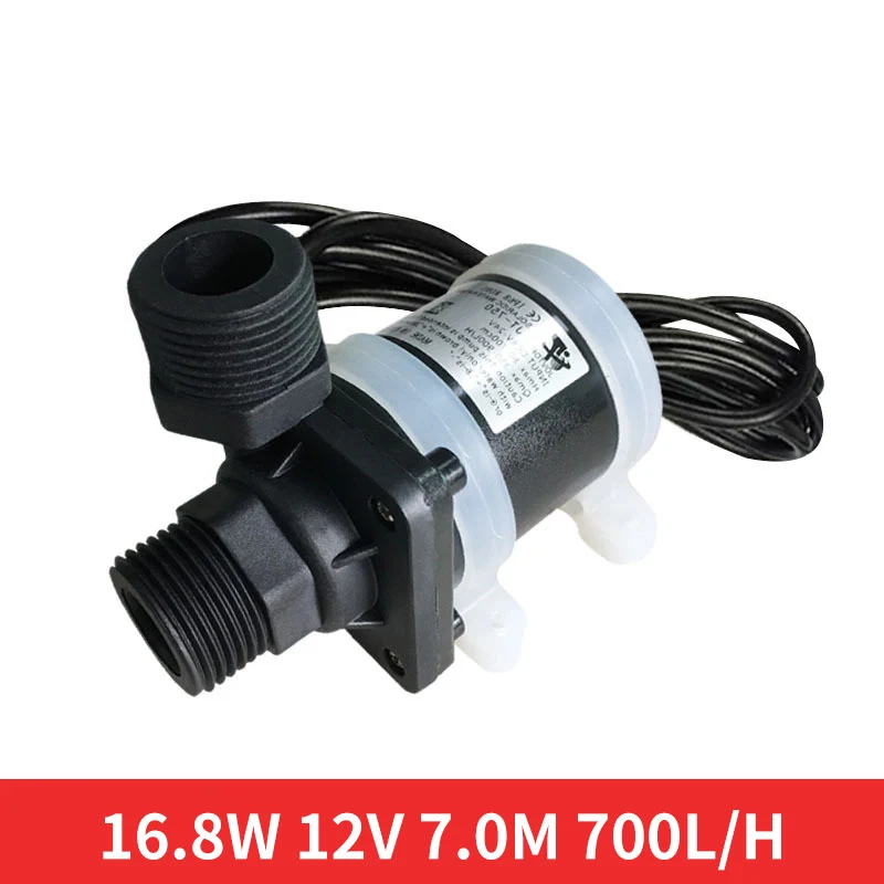 

Silent 4 points threaded brushless DC water pump heating water heater booster pump
