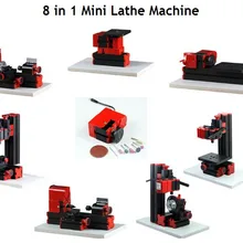 8 в 1 Мини станок для мягкого металла или древесины обработки комбайн инструмент Z8001 8 в 1 Нормальная Печать, токарный станок