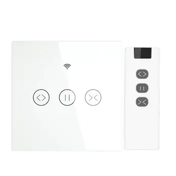 

Smart Remote Home Electric Curtain Control for Electric Curtain Blind WiFi Touch Switch Shutter Voice Control for Alexa