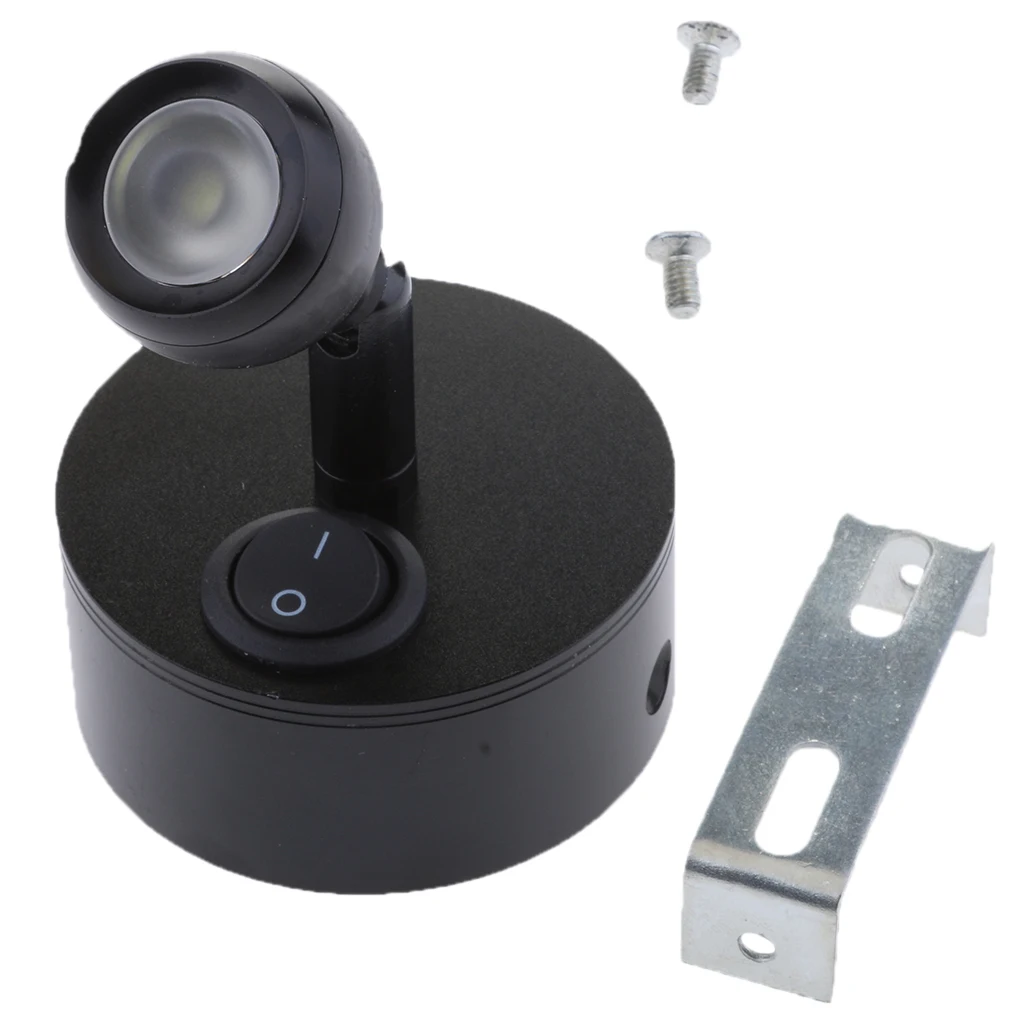 12V 1W LED Spot Light Reading RV Camper Trailer Boat Wall Mount - 6000K Cool Light
