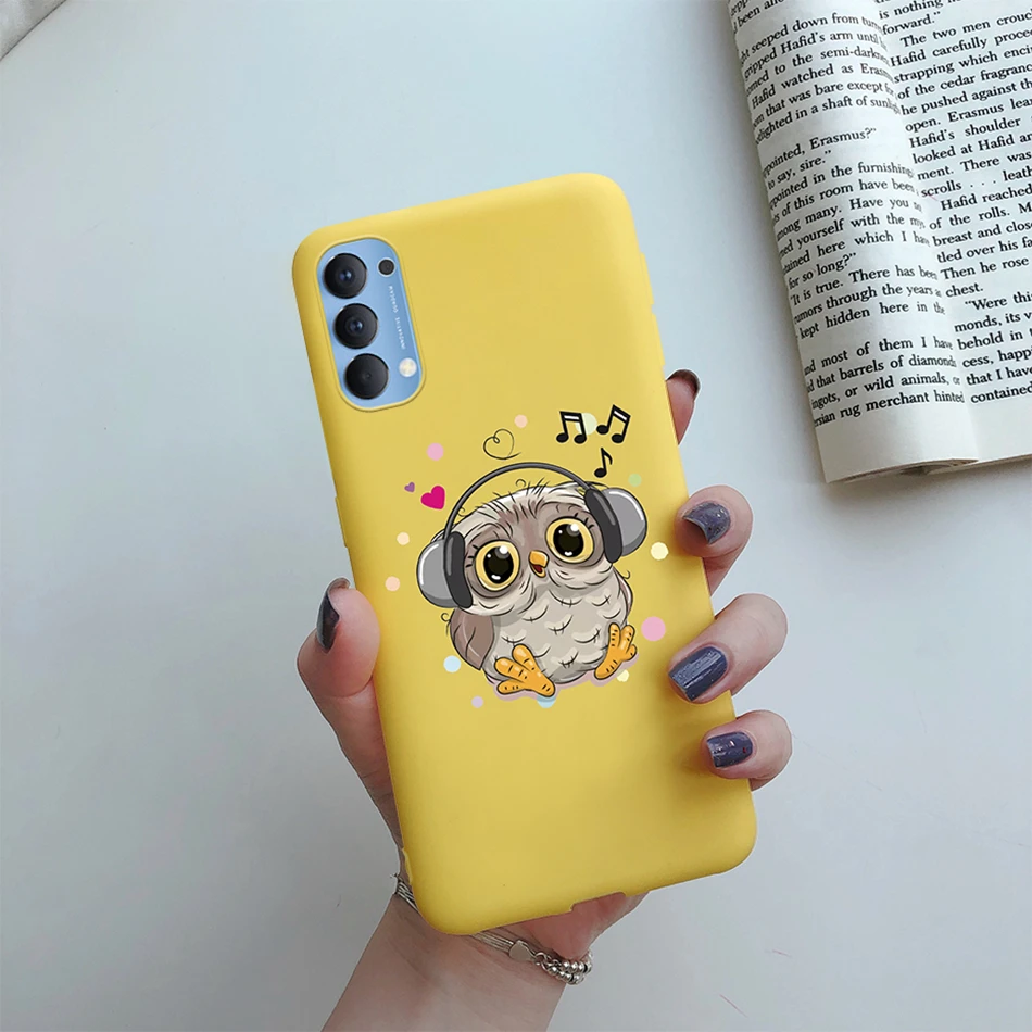 oppo cover For Oppo Reno4 Case Reno 4 Pro Soft Silicone Cute Heart Couple Phone Back Cover For Oppo Reno 4 Reno4 Pro 5G Cases Fundas Capa phone cover oppo Cases For OPPO