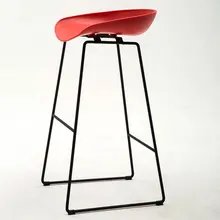 Барный стул в скандинавском стиле, современный креативный простой домашний бар для отдыха, чайный магазин, различные цвета, высокий барный стул