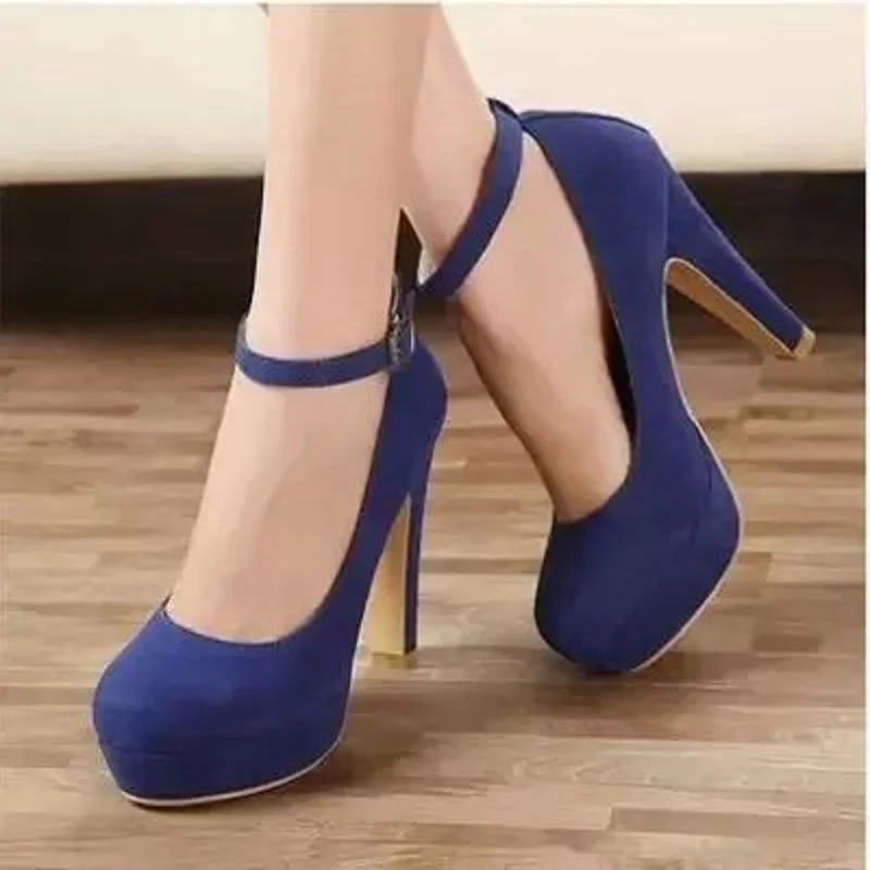 2019 Новый Дикий модное популярное на высоких каблуках с пряжкой большие размеры