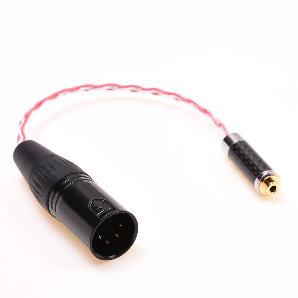 4Pin Xlr Maschio A 2.5Mm Femmina Trrs Adattatore Audio Bilanciato Cavo Placcato Argento Per Astell & Kern Ak240 Ak380 Fiio